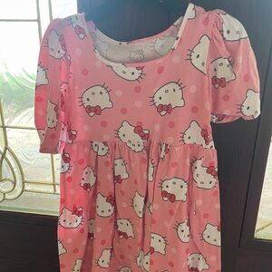 Hello Kitty Pink Dress with Cute Print